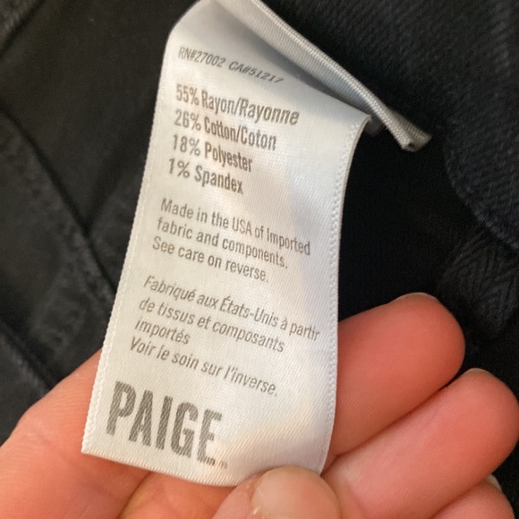 Paige Black Pants with cuffed ankles - Picture 4 of 6